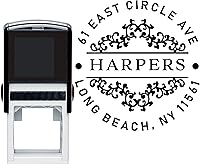 Vista 1 de 10+ Designs to Choose!! Personalized - Address Stamp - Customized Stamp - Self-Inking Monogram Return Address Mail 3 4 Lines Custom Address Stamper