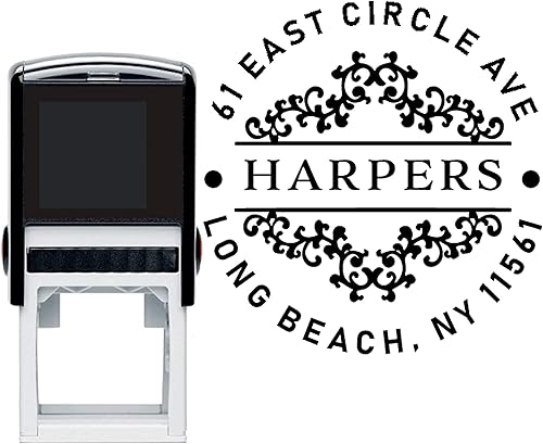 Más de 10 diseños para elegir! - Sello de dirección personalizado – Sello personalizado – Monograma autoentintado de dirección de retorno de correo disponible en Yaxa Costa Rica