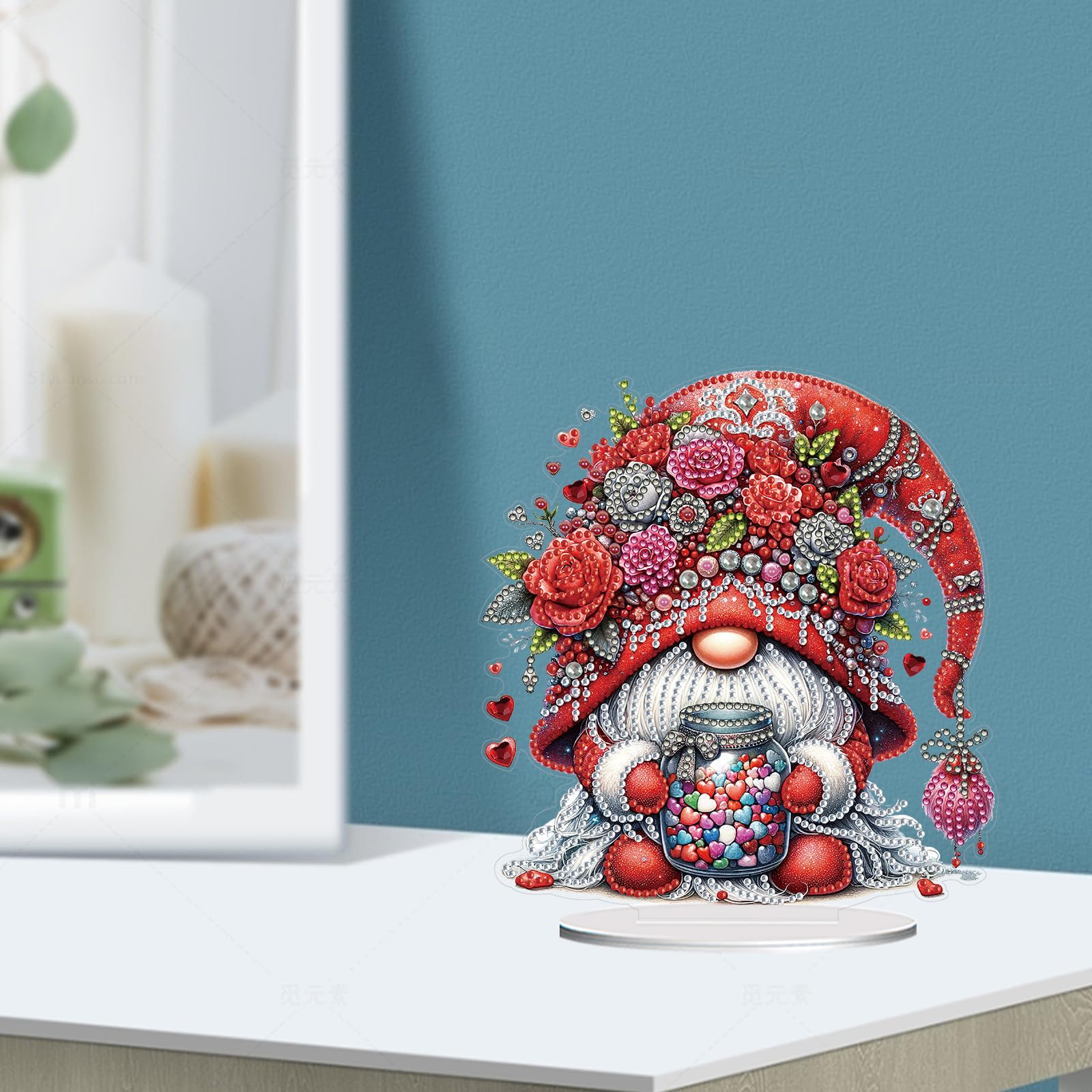 5D Diamond Art Tabletop Gnome Ornaments Kit - Image 9