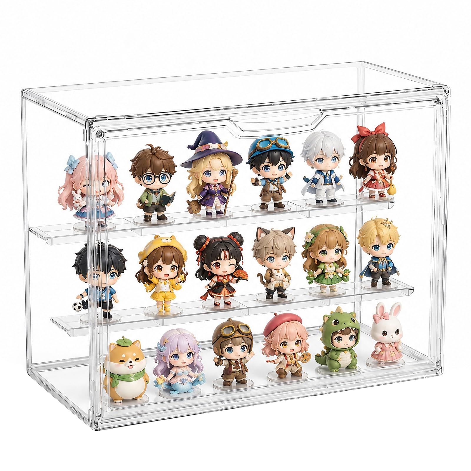 Acrylic Display Case, Clear Display Box Dustproof Transparent Organizer