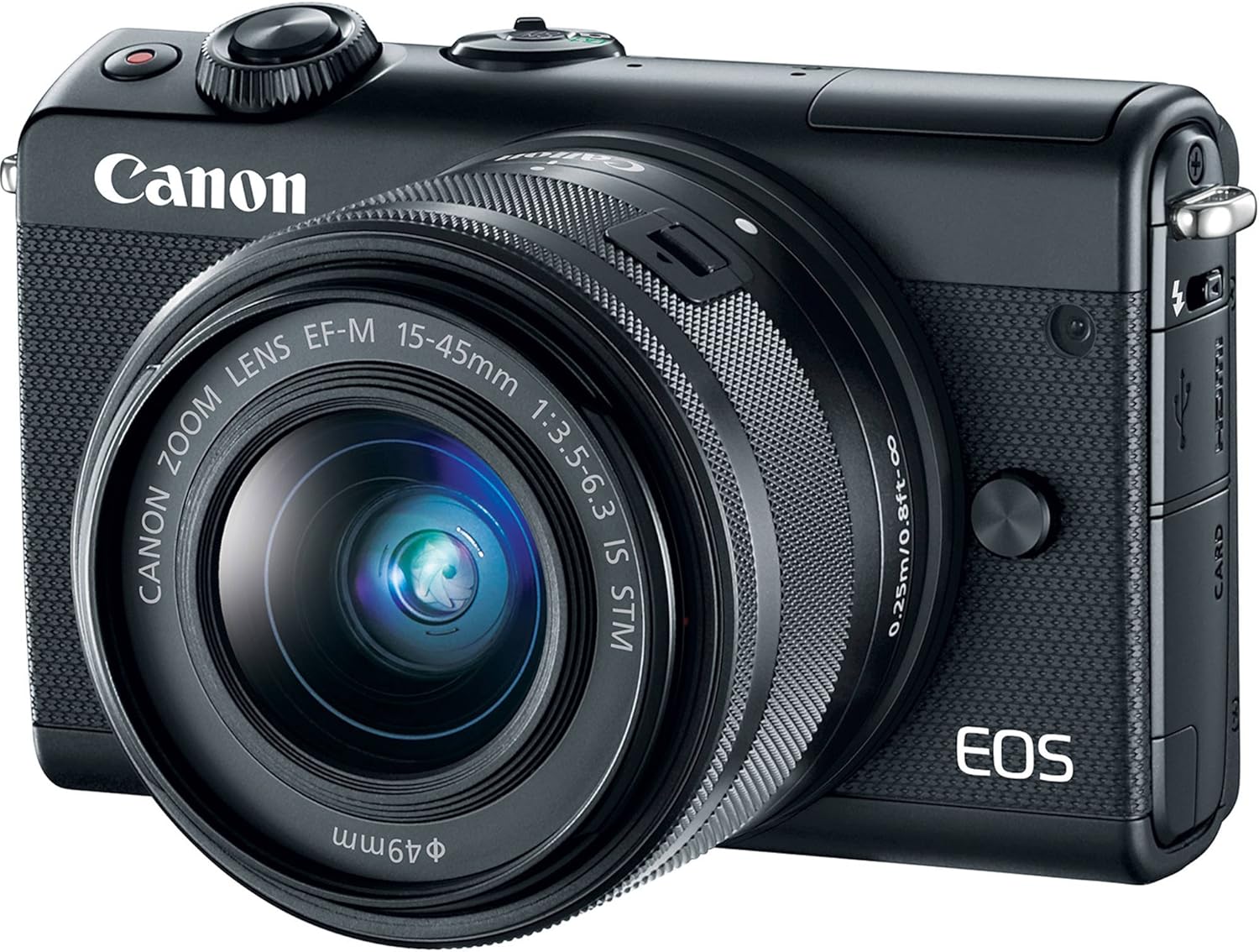 Canon EOS M100 with EF-M 15 - 45 mm lens - Black: Amazon.co.uk