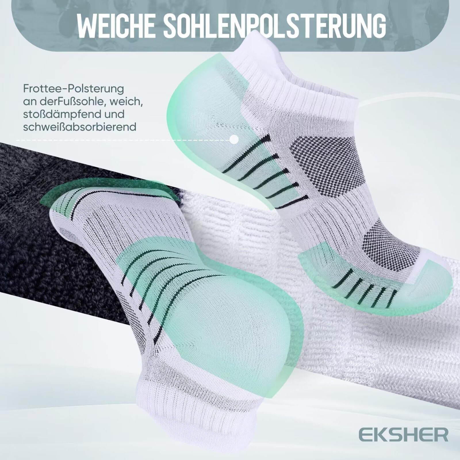 Skarpety do sneakersów, męskie i damskie, 8 par, krótkie skarpety do biegania, na lato, zapobiegające poceniu się, bawełniane skarpety do biegania