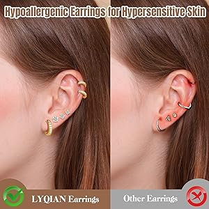 Amazon.com: LYQIAN 6 Pairs Flat Back and Screw Back Earrings