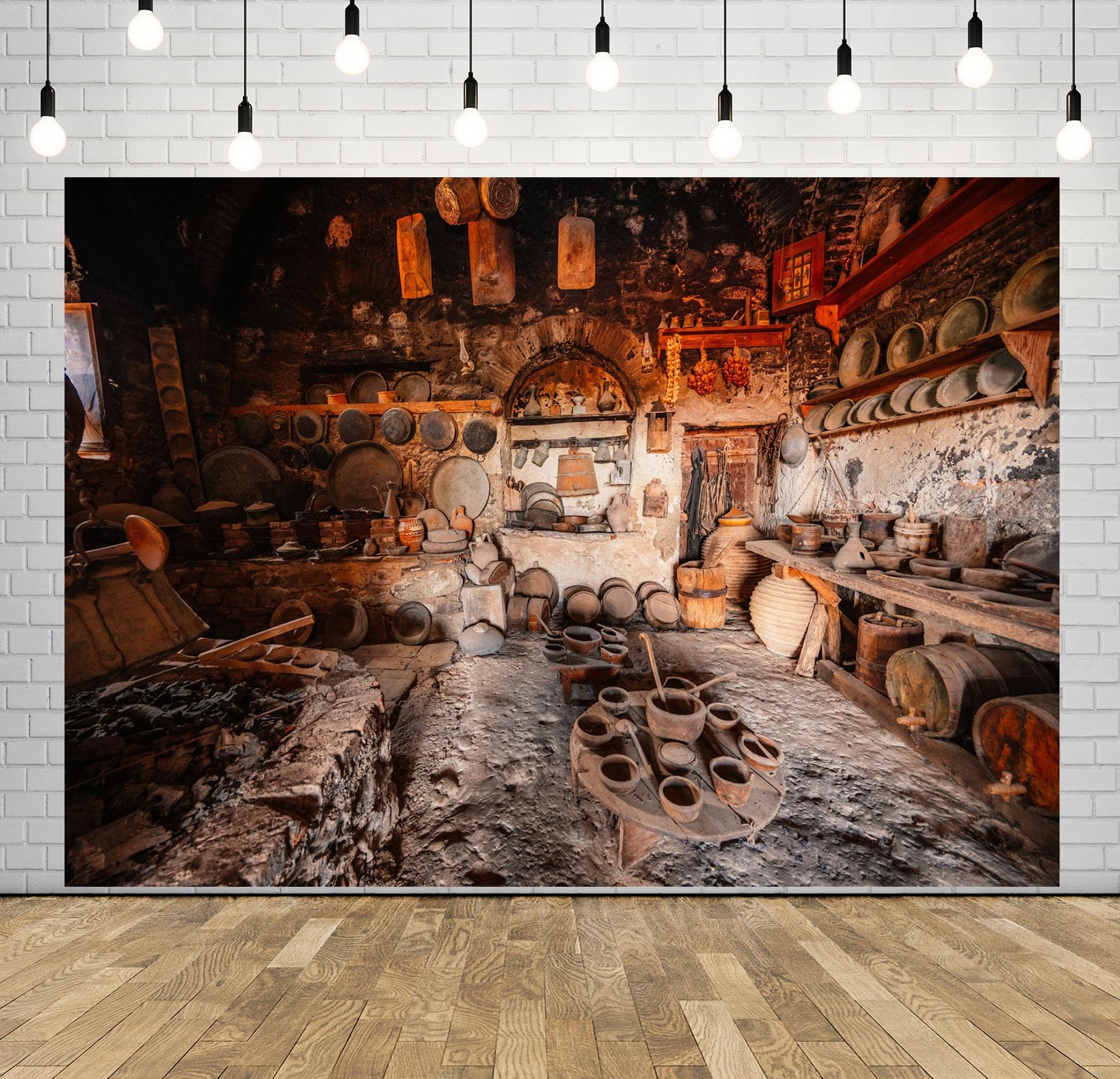 17x10FT (5.2x3m) Officina Antica Di Ceramica Sfondo Fotografico