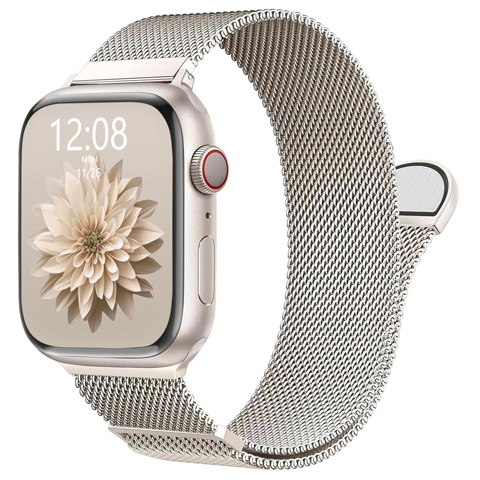 Band Compatible with Apple Watch Straps 46mm 38mm 40mm 41mm 42mm 44mm 45mm 49mm for Women Men, Magnetic Adjustable Metal Bands for iWatch Strap Series 11 10 9 8 7 6 5 4 Ultra SE 3 2 1