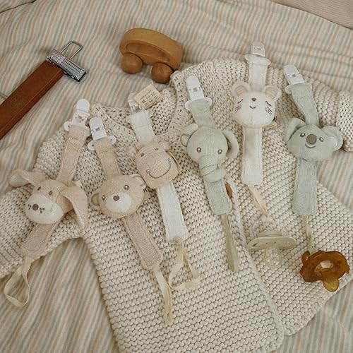 Miniatura 33 de Clip para chupete, paquete de 2 soportes para chupón de bebé para niños y niñas, se adapta a muchos chupetes y juguetes de dentición, regalo ideal