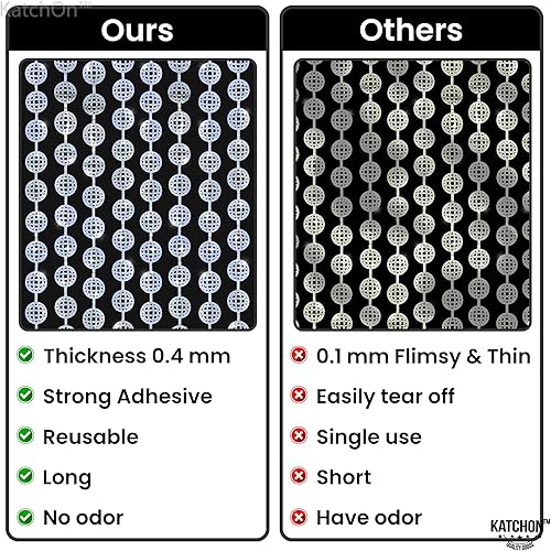 Miniatura 4 de KatchOn, Juego de 2 accesorios plateados para cabina de fotos de discoteca, decoración de discoteca, cortina de flecos de papel de aluminio