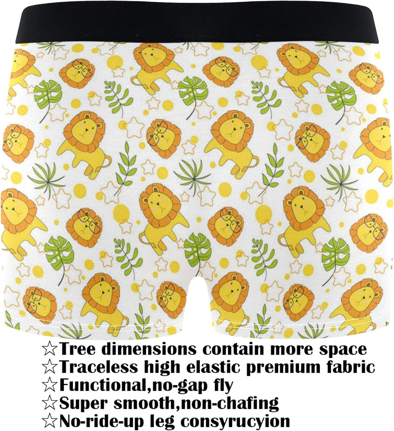 visesunny Men's Underwear Boxer Briefs Soft Breathable Underwear for Men Funny Underpants