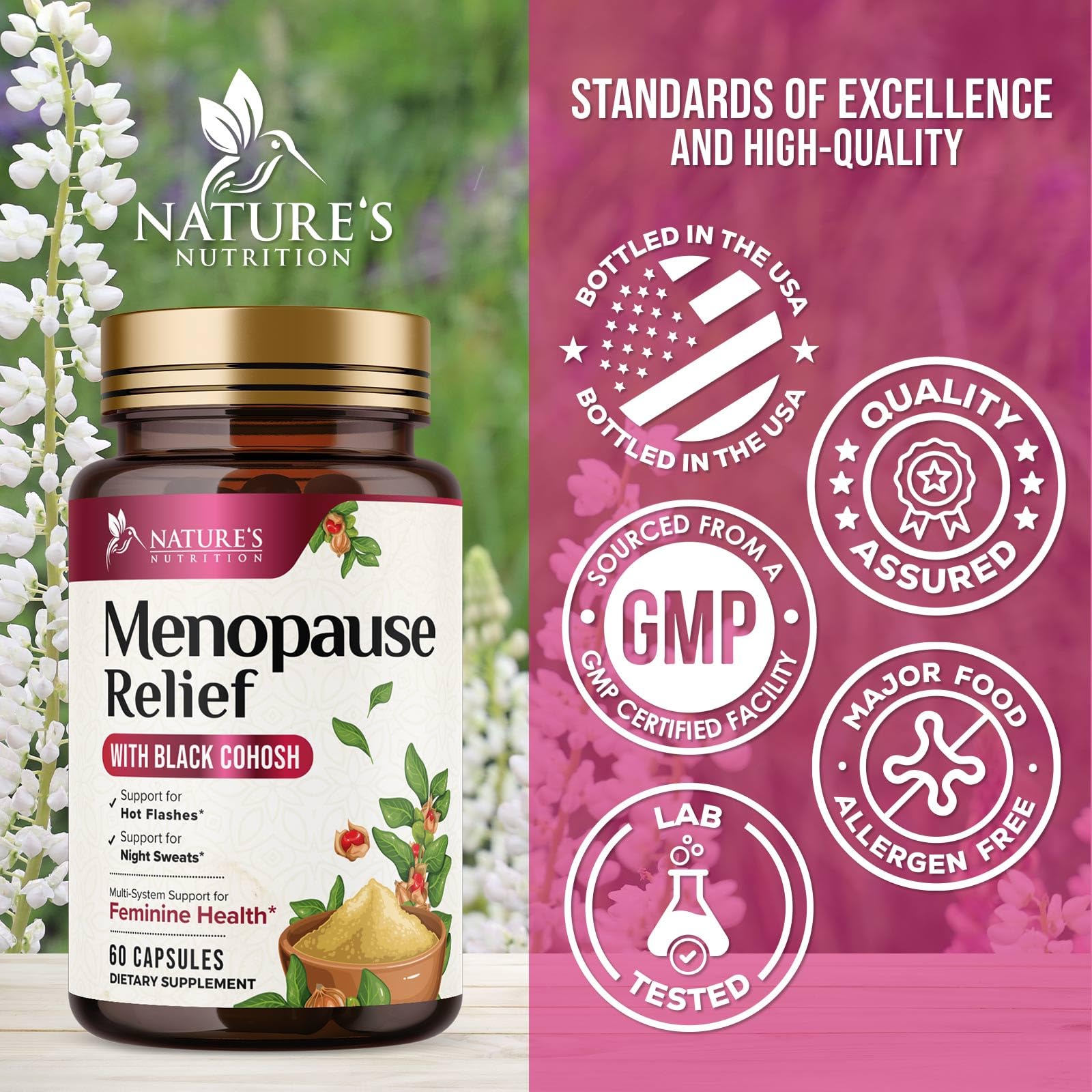 Menopause Supplements for Women, 60 Capsules — Amazon image 4