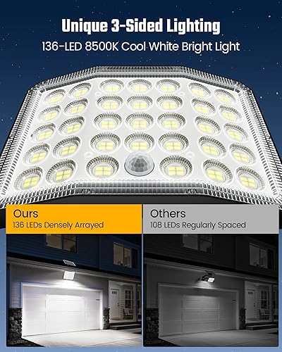 Miniatura 3 de Luces solares brillantes para exteriores, luz solar brillante del atardecer al amanecer con batería de 3000 mAh, IP65 impermeable, control remoto,