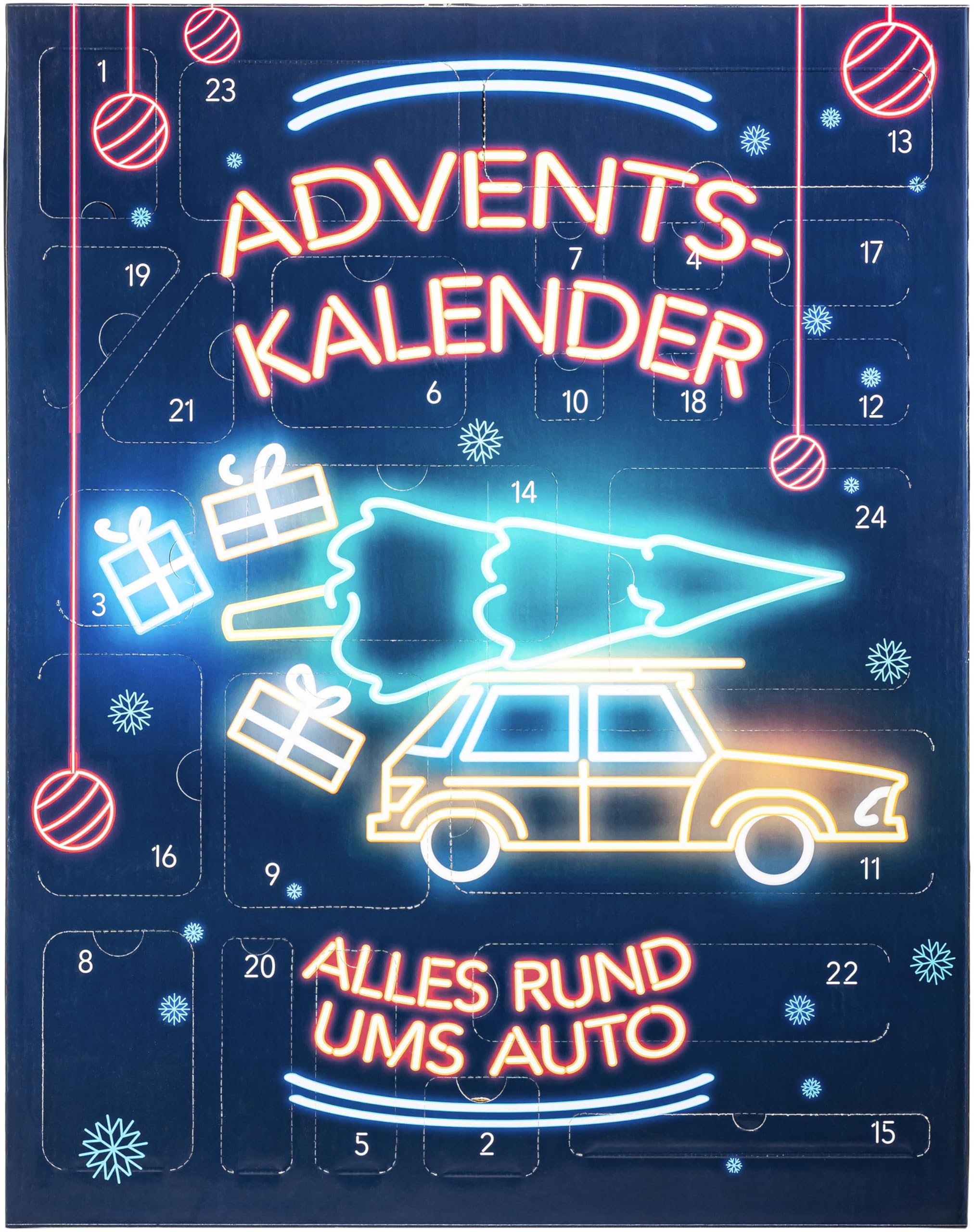 ADVENTSKALENDER AUTO - Adventskalender für Autofans, 24 x eine neue Überraschung für "Alles rund ums Auto"