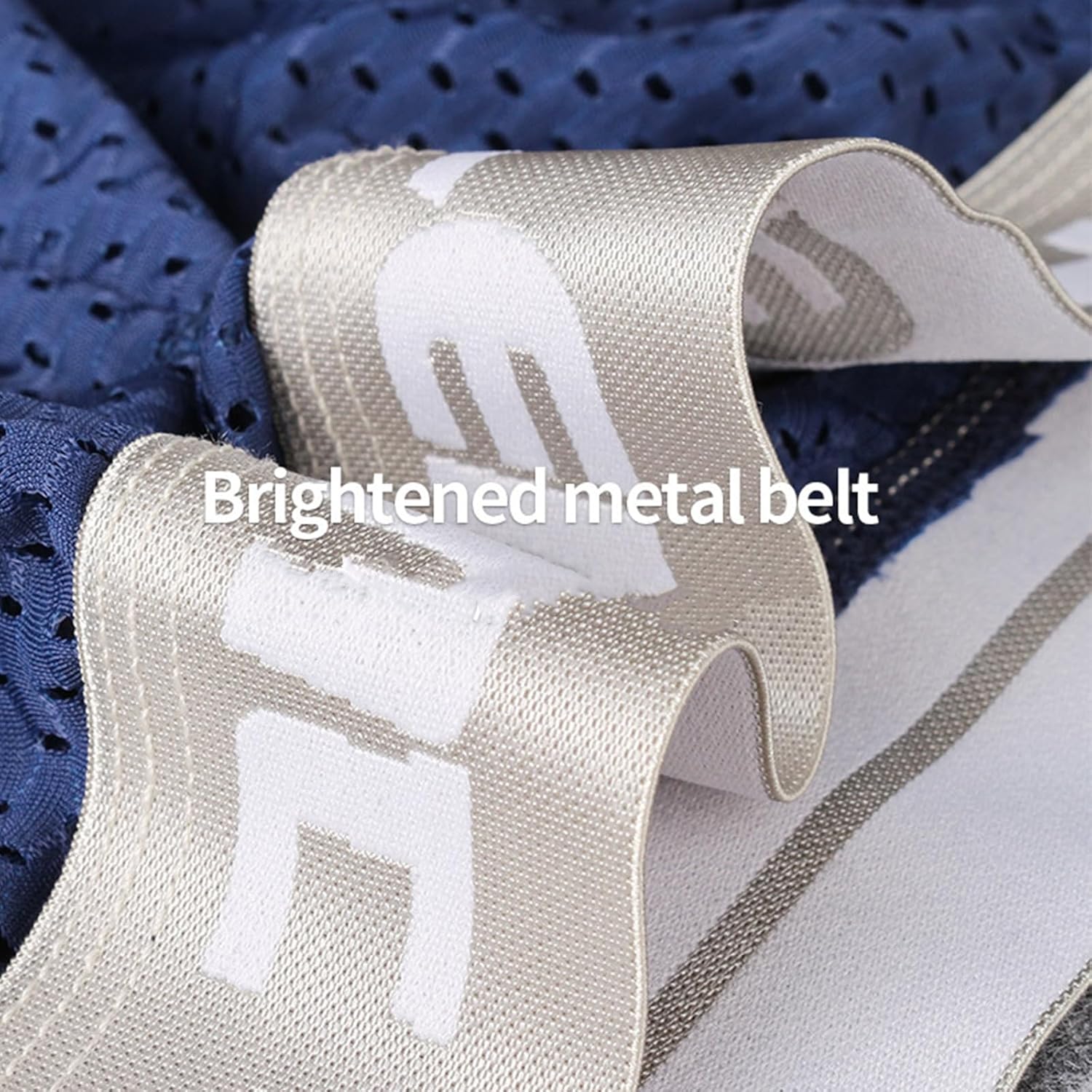 Evankin Men's Boxer Brief Underwear Hollowed out Mesh Ice Silk Sports Underpants Long Leg Boxer Shorts Running Fitness - Image 4