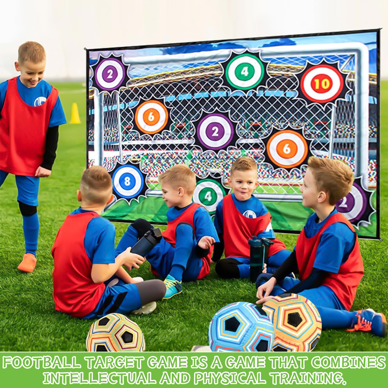 Set da gioco da calcio per bambini 3 4 5 6 7 8, giochi di calcio
