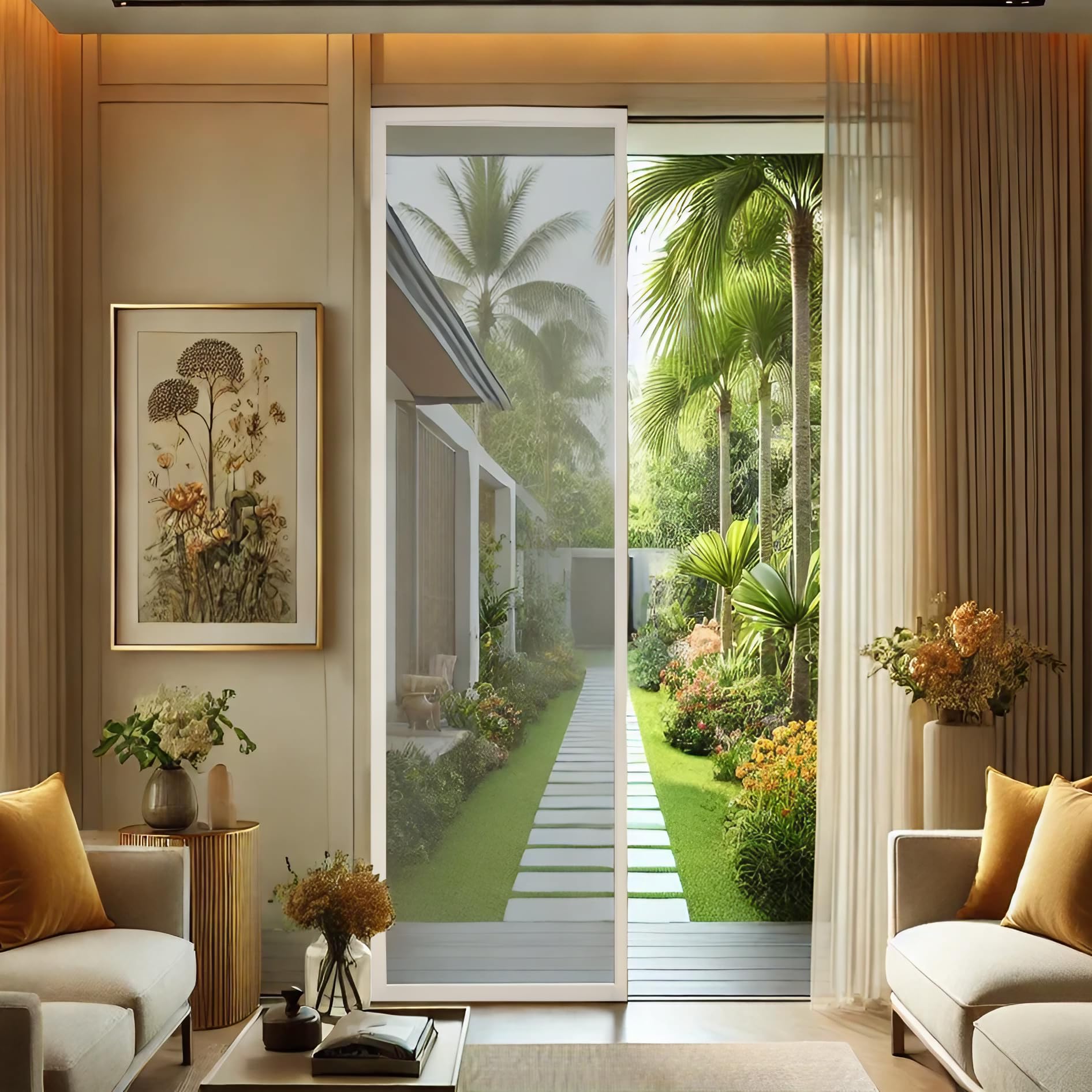 AEFFE Zanzariera a Rullo per Porta Finestra Alluminio 150x250cm, Diversi colori, Riducibile, Avvolgibile per Porte, Finestre, Balconi, Terrazzi (Bianco)