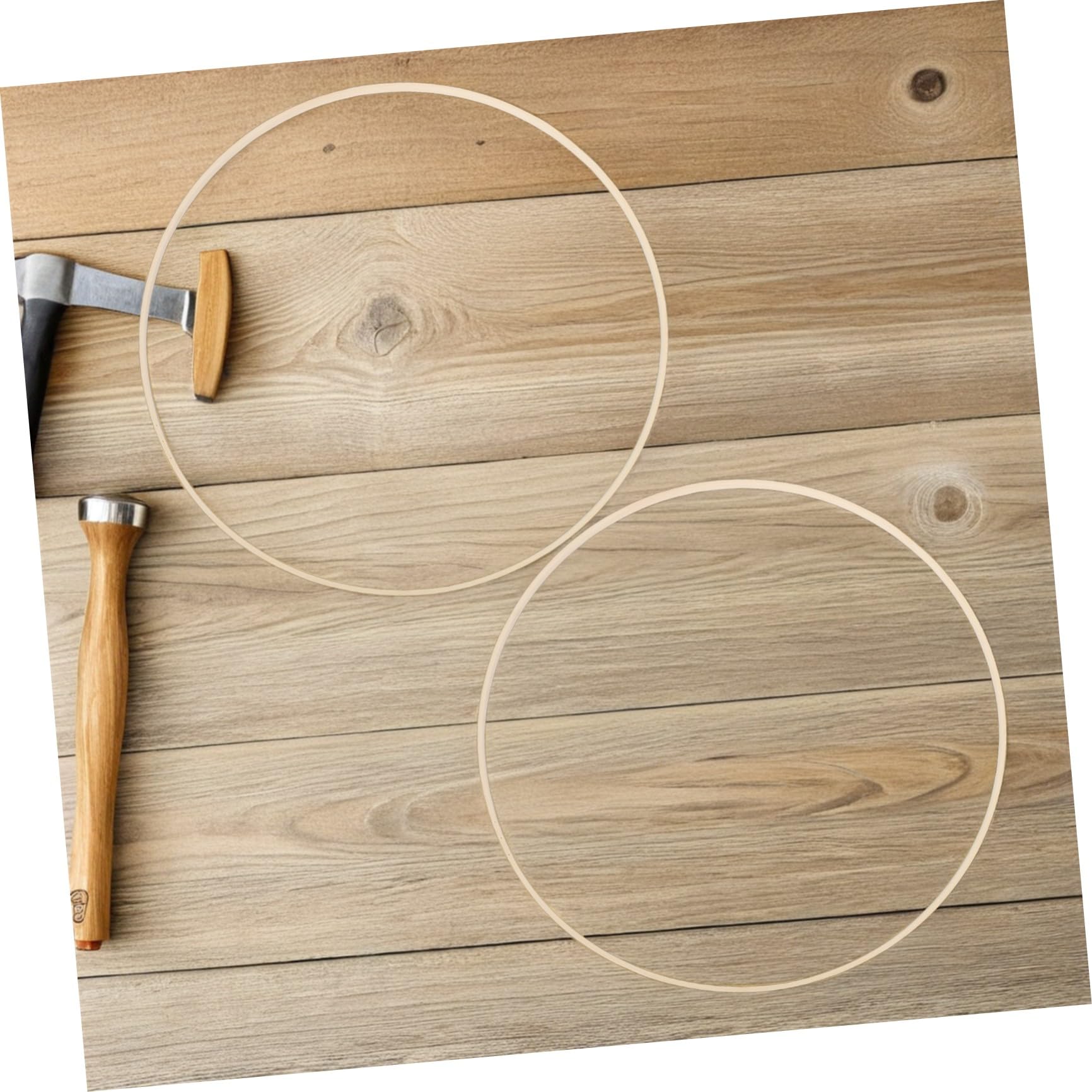 Anelli in Bambù per Ghirlande Floreali 10 Pezzi, 40 Cm, Design Leggero e Resistente, per Decorazioni Campestri e Fai da Te a Casa