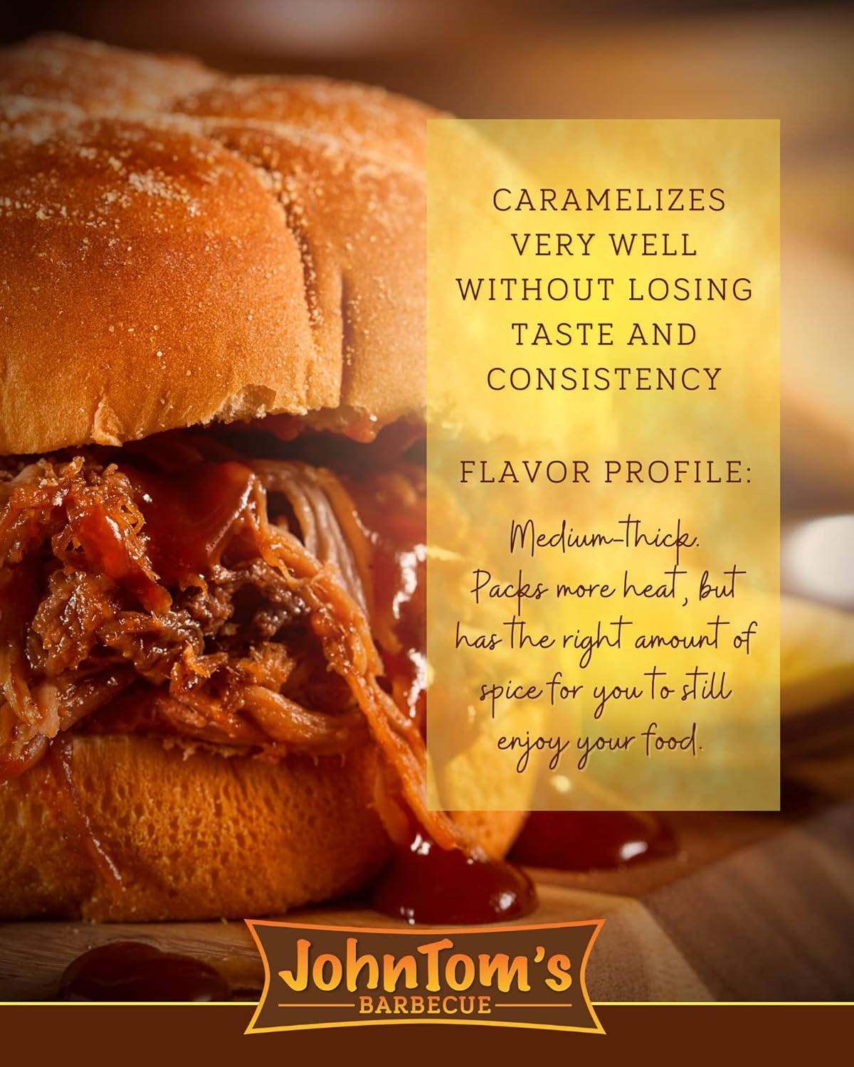 JohnTom's Barbecue: Hoosier Heat Sauce - Gourmet BBQ Sauce Made with All Natural Ingredients. Good as Brisket Marinade, Dipping Sauce, Meatballs, Pulled Pork, Veggies, Ribs, and Wings (20 oz 3 Pack)