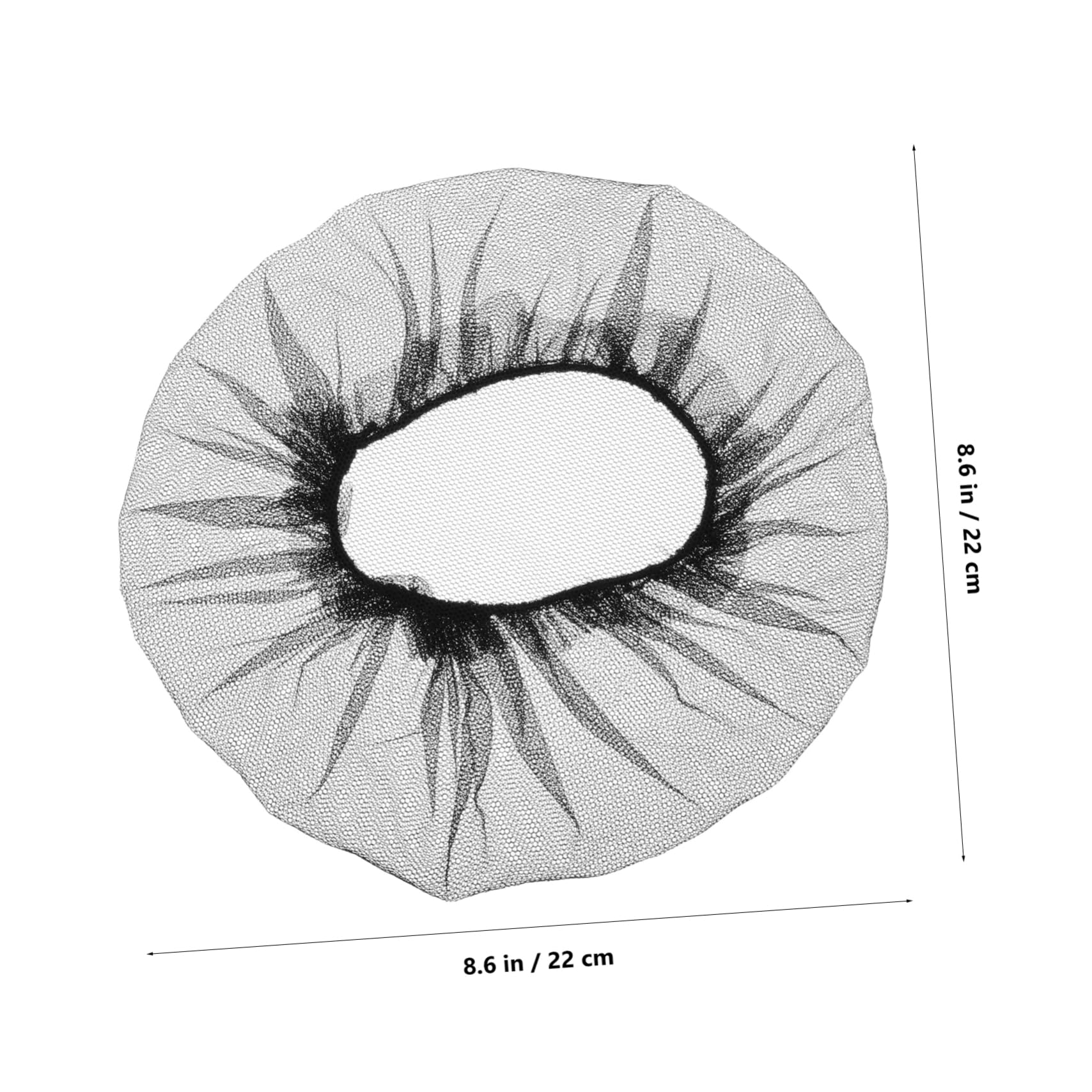 IWOWHERO Elastic Reusable Hair Net Cap 50pcs Soft Nylon Sleeping Hair Nets for Wig Cap Food Service Weaving Soft Elastic