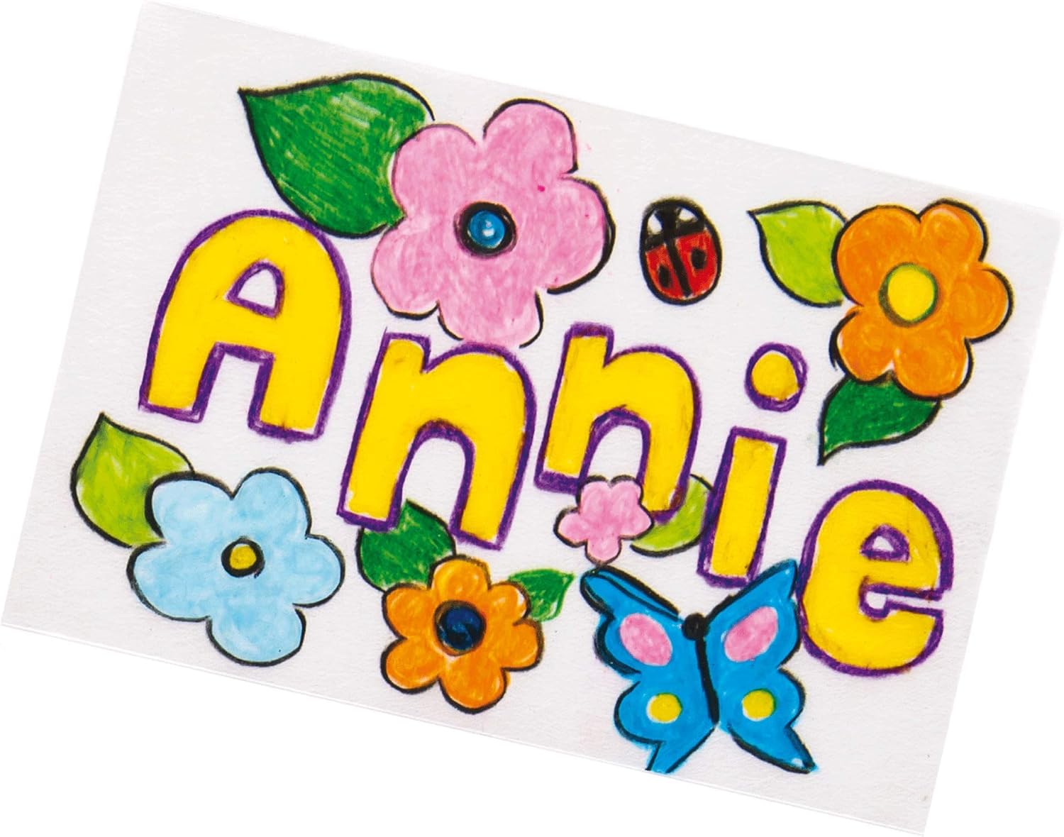 Baker Ross Design a Super Shrink Keyring Set (Pack of 6)