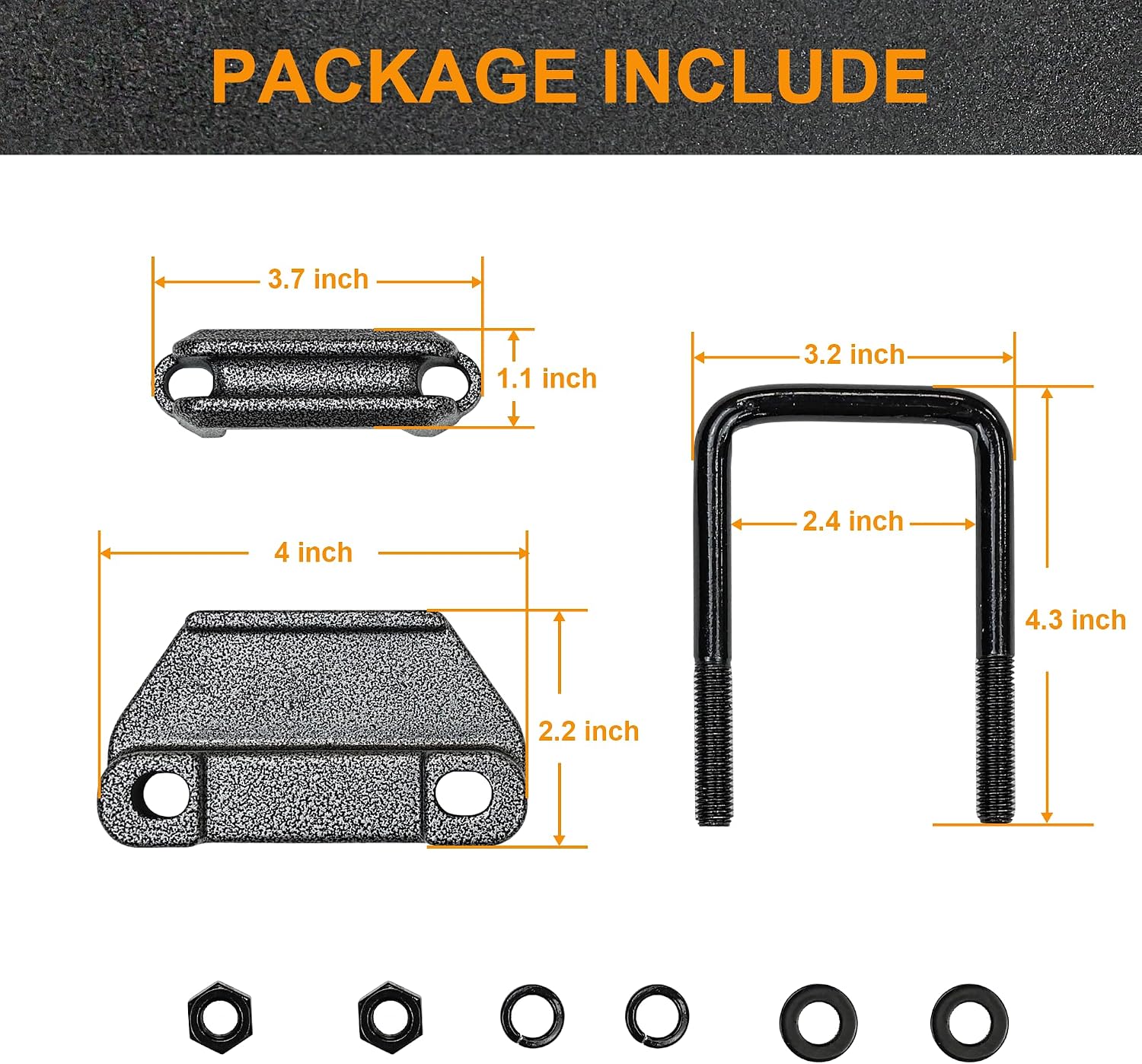 Autekcomma Anti Rattle Clamp Hitch Tightener, Stabilizer for 2" Trailer Hitches, Anti-Rust Triple Protective, Reduce Movement & Noise, for Bike Rack,Hitch Receiver Black Textured Powder Coat.
