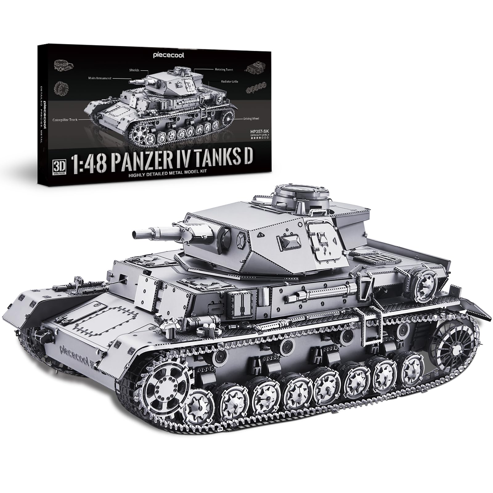 Amazon.com: Piececool 3D Puzzles for Adults, German Tank IV-D