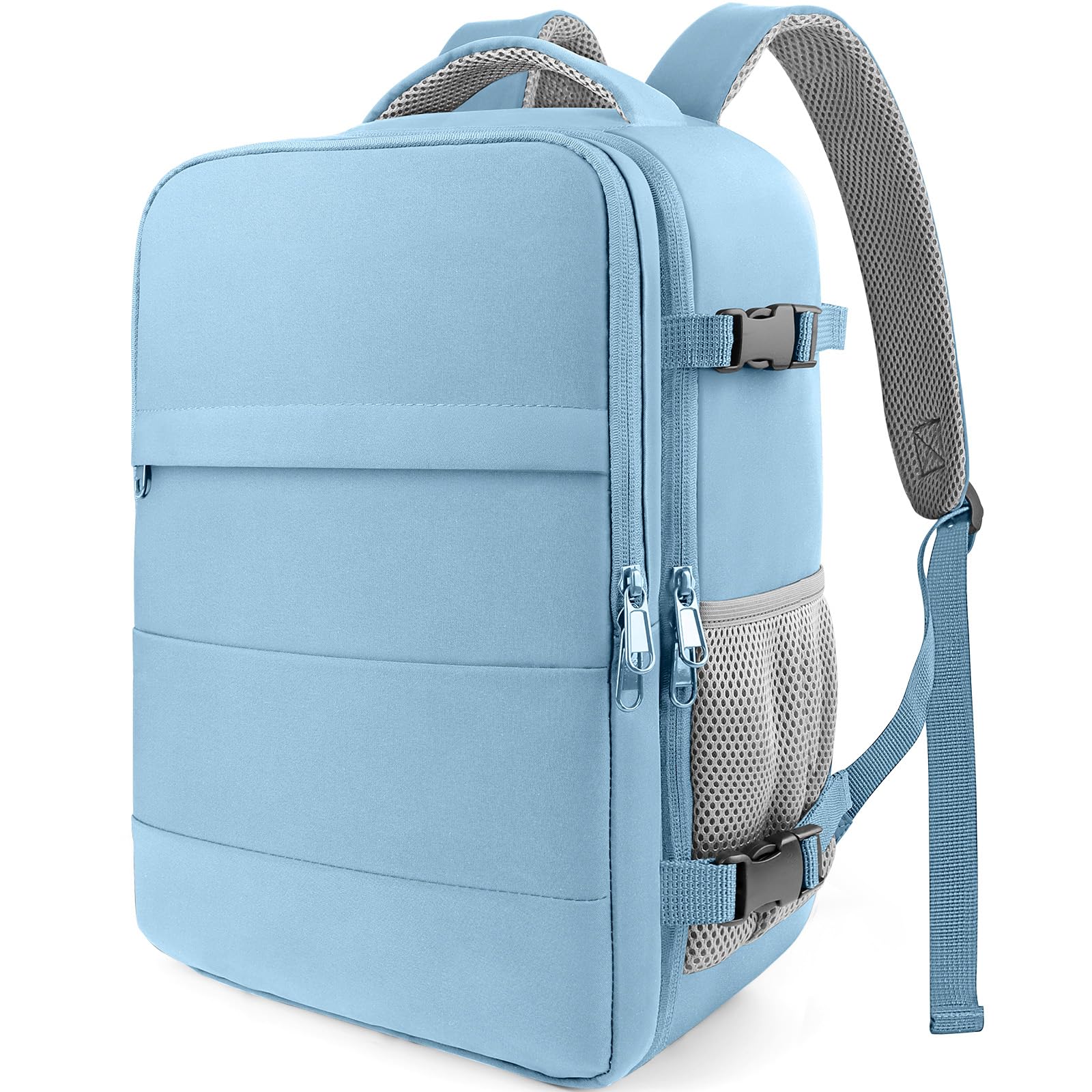 HOTOR Travel Backpack Flight Approved Bag Men Women, Medium Blue
