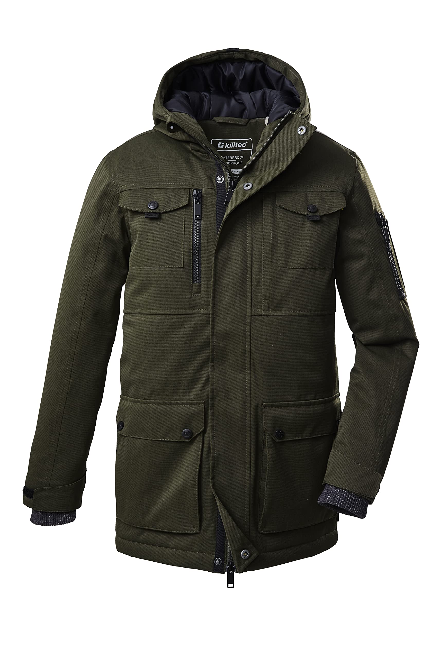 Killtec Jungen Kow 190 Bys Prk Outdoormantel/Funktionsparka mit Kapuze