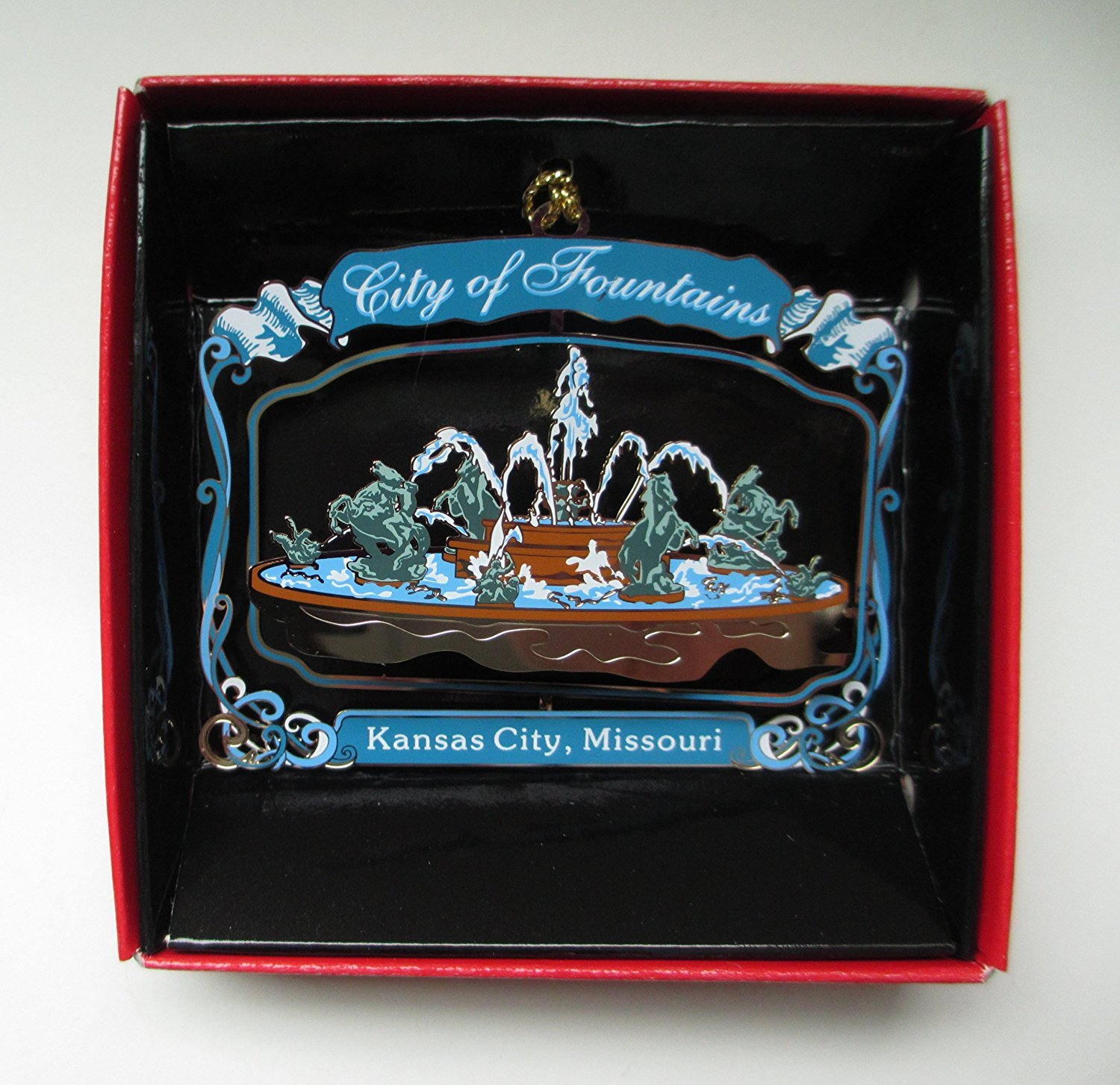 Nations Treasures Kansas City Fountains Ornament Meyer City Sea Horse Fountain J.C. Nichols Memorial