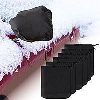 Vista 9 de 2 fundas de espejo lateral, protección impermeable para espejo lateral de automóvil, para nieve, hielo, excrementos de pájaros, ajuste universal