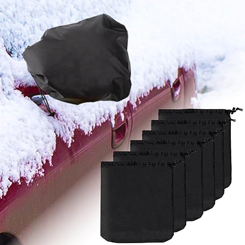 Miniatura 9 de 2 fundas de espejo lateral, protección impermeable para espejo lateral de automóvil, para nieve, hielo, excrementos de pájaros, ajuste universal