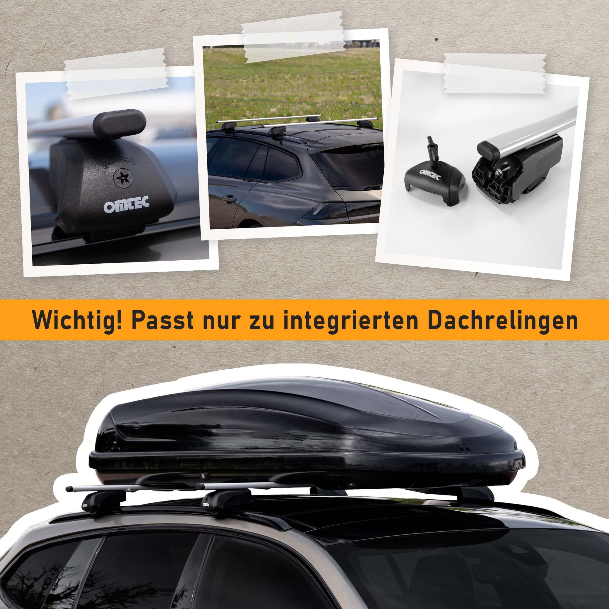 CHROMEMASTER | Dachgepäckträger Dachträger | Kompatibel mit KIA Sportage 2022+ | Er dient zum Transport Einer Dachbox, Fahrradträger, Leiter; Robuste Dachträger aus Stahl