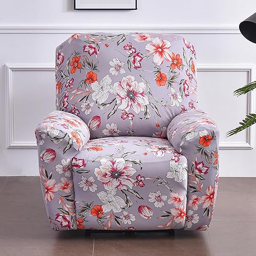 Miniatura 2 de Fundas elásticas para sillas reclinables, 4 piezas, con estampado Lazyboy, funda de elastano suave para silla reclinable, protector de muebles con