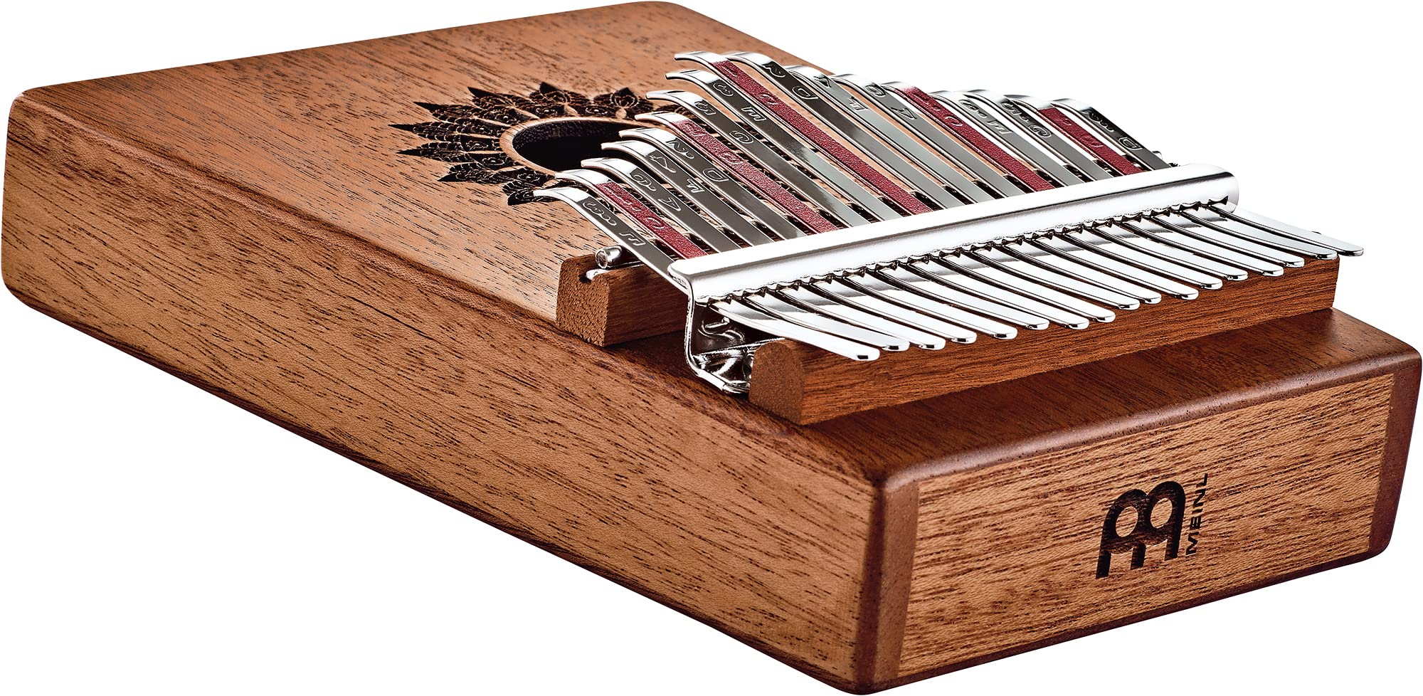 Sonic Energy Kalimba mit Tonabnehmer – C-Dur, 17 Töne – Akazienholz – Für Bühne, Live, Studio – Inkl. Zubehör (PKL1707H)