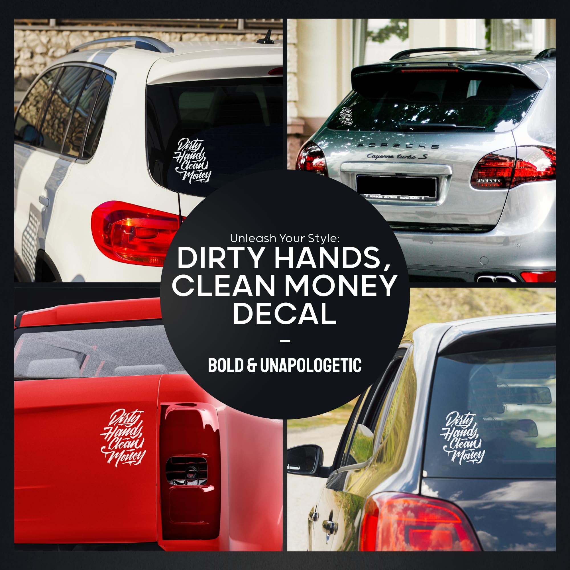 Amazon.com - GRITKULTURE Dirty-Hands-Clean-Money Decal Sticker for