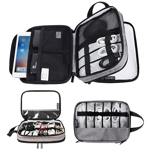 Eono Dual Layer Electronics Organiser Bag (Travel)