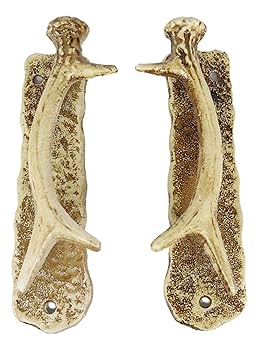 [ROMEO]鹿の角 Amazon | Ebros 2個セット ウェスタン素朴な鹿の角 ドア プル