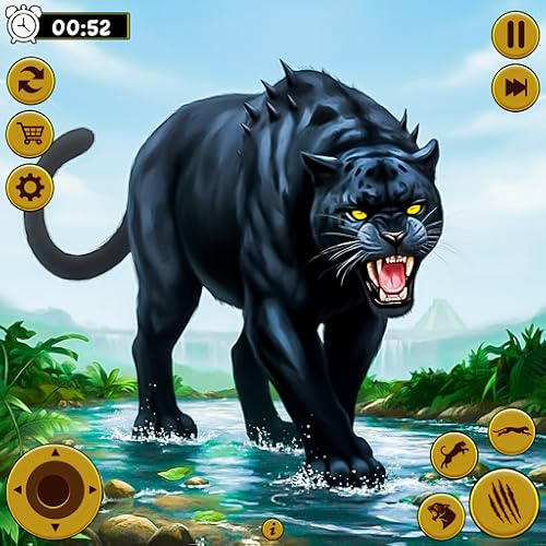 Wild Panther Jungle Survival: Open World Animal Hunting & Family Simulator 3D