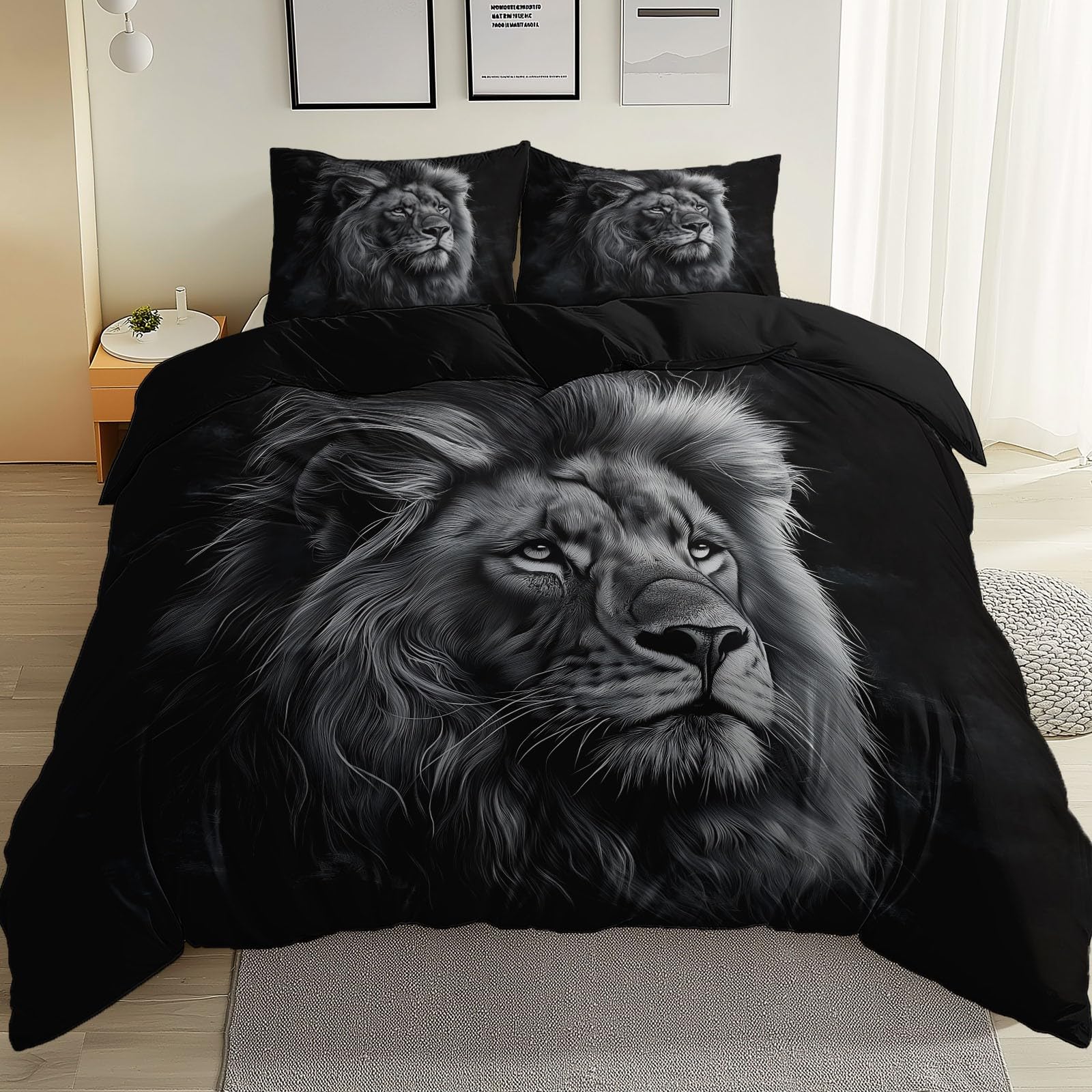 Fantastyczna poszwa na kołdrę wzór nieba, czarny zestaw pościeli z mikrofibry dla dorosłych dzieci dziewczynki, poszwa na kołdrę 240 x 260 cm Zestaw z 2 poszewkami na poduszki 65x65 cm