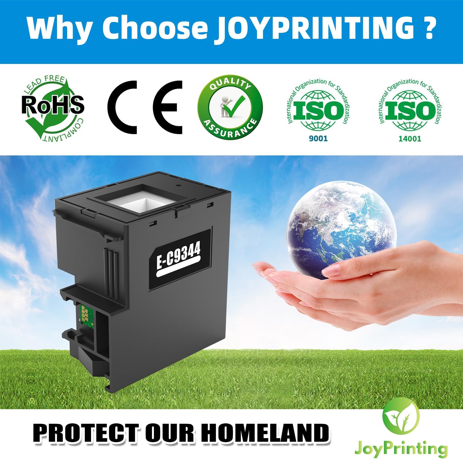 C9344 - Scatola di manutenzione inchiostro C-9344, compatibile con Expression Home XP-3100 XP-4100 XP-4101 XP-4105 Workforce 810DWF WF-2830DWF WF-2850DWF WF-2930 WF-2950 WF-2851 L3550