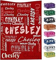 Vista 22 de Personalized Blanket for Kids Baby Adults Custom Name Blankets for Girls Boys Customized Blanket with Name Gift for Christmas Birthday