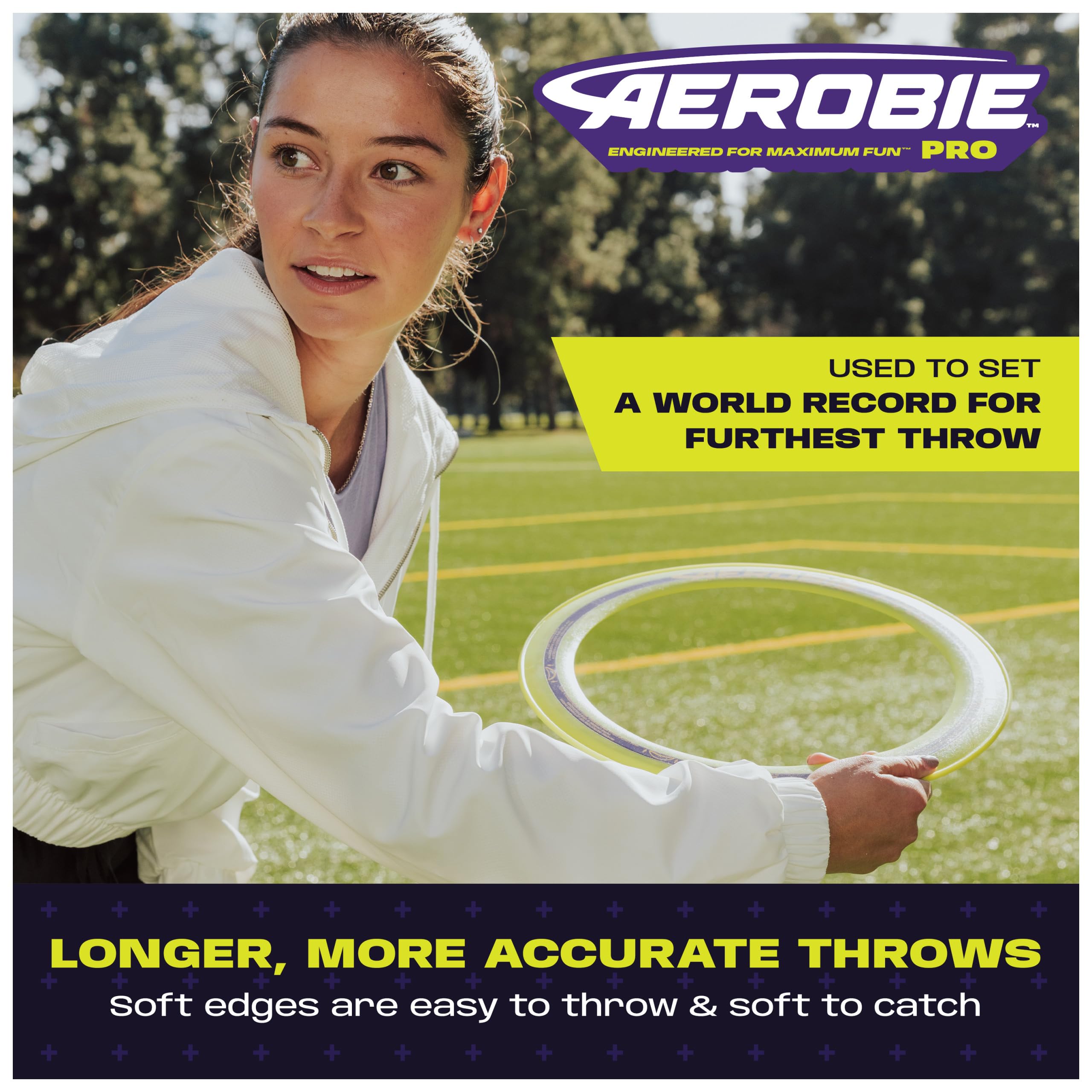Aerobie Pro Ring High Performance Outdoor Flying Ring Disc für Kinder ab 5