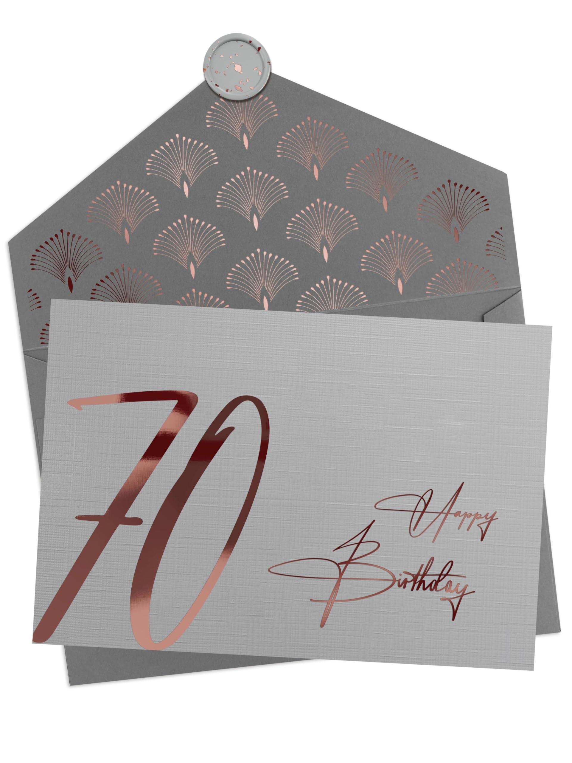 Joycard Cartes D'anniversaire 70 Ans, Décorations D'anniversaire Noires