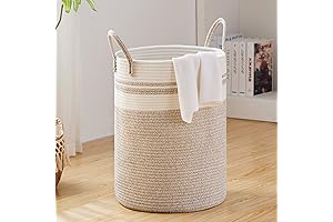 Fiona's Magic 58L Woven Laundry Hamper: A Bedroom Gem for Effortless Laundry Organization