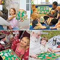 Vista 4 de CHEFAN Juego de 4 tableros de fieltro para contar historias, La Mitad, Caperucita Roja, Hombre de Jengibre, El Patito Feo, Piezas de fieltro/flanela