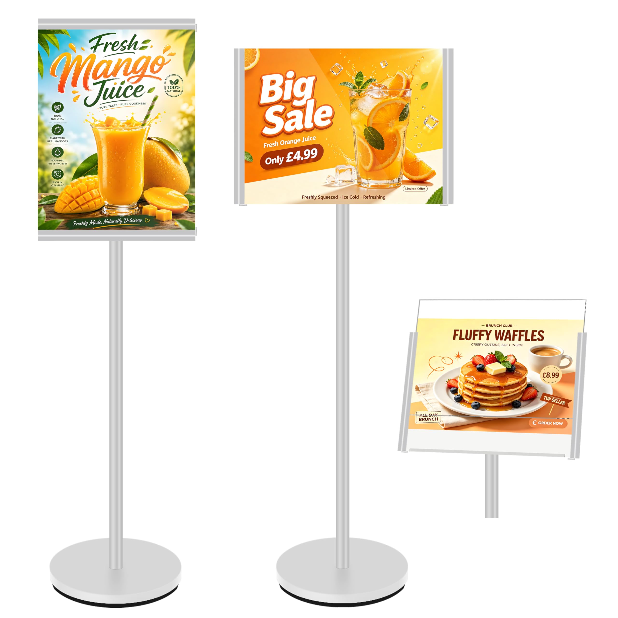 VAIIGO A3 Poster Stand Heavy Duty Floor Sign Holder Menu Display Stand — image 1