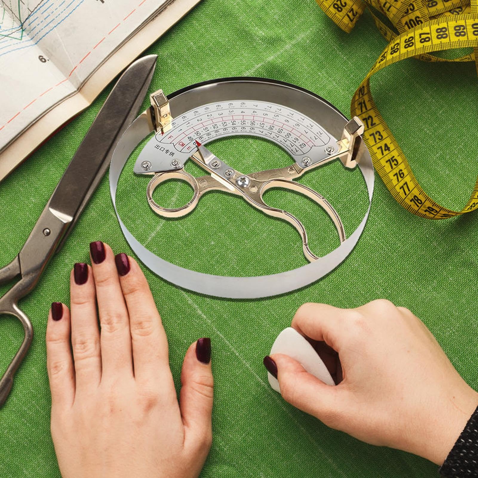 Regla para Sombreros Ligero portátil preciso alta precisión | Medidor Costura Tocados Costura, acolchado, , bricolaje, confección manual de sombreros y tocados, herramientas y proyectos