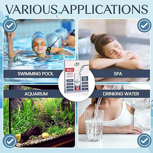 Miniatura 3 de Kits de prueba de agua 18 en 1 para agua potable - Kit de prueba de agua de alta sensibilidad detecta 5 pruebas sensibles: Ph, hierro, plomo y 13