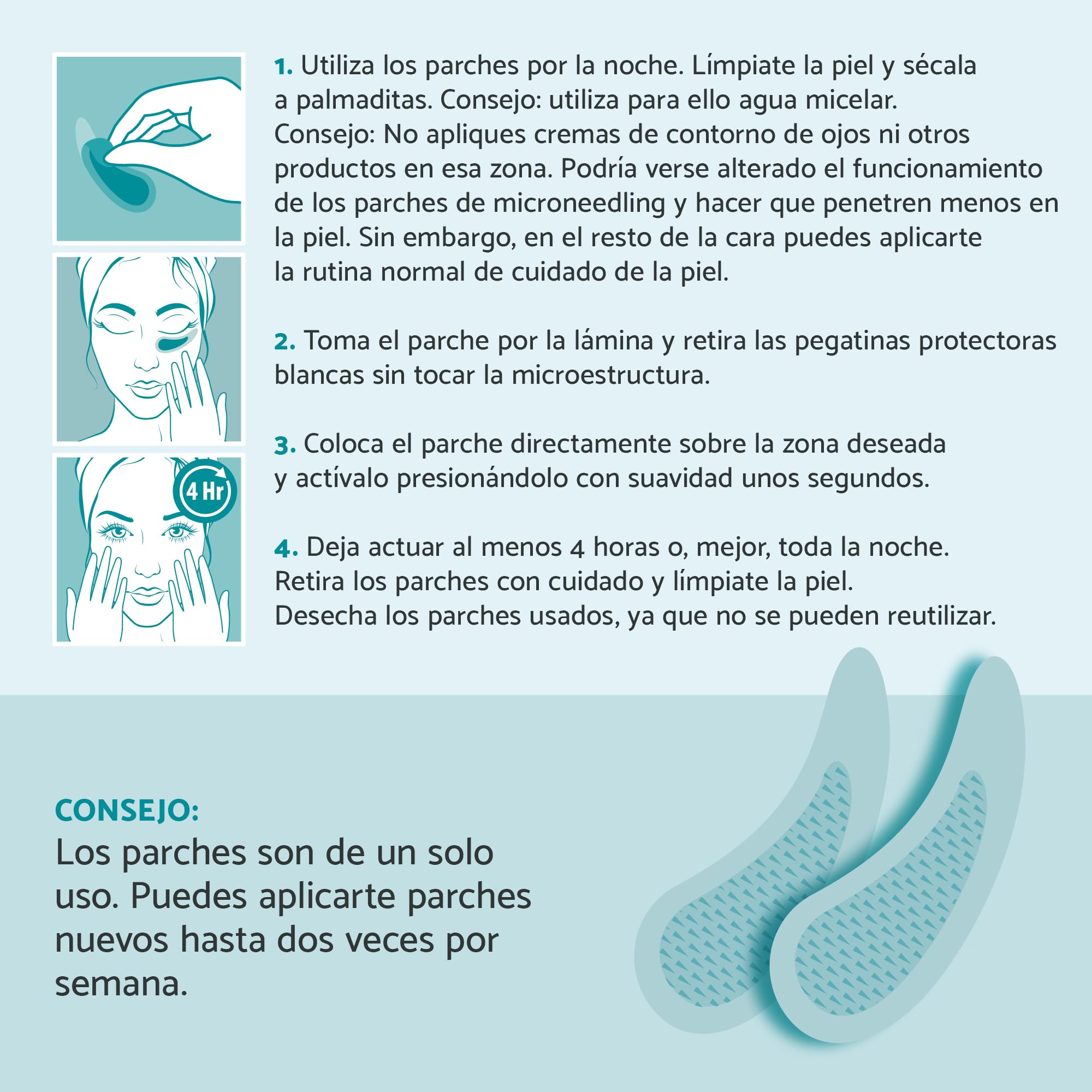 Remescar Parche Corrector Ojeras 2 Parches - Microneedling de un solo uso para Bolsas y Ojeras - Corrige y Reduce Visibilidad en 2 Semanas - Anti-edad y Reafirmante para la Zona Ocular