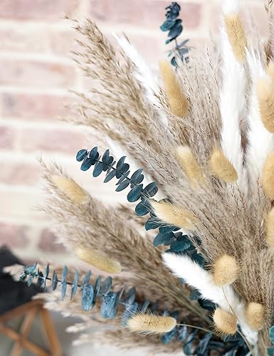 Miniatura 5 de 120 piezas de hierba seca de las pampas, flores secas, ramo de hierba de caña para flores bohemias, decoración de mesa del hogar, boda, granja