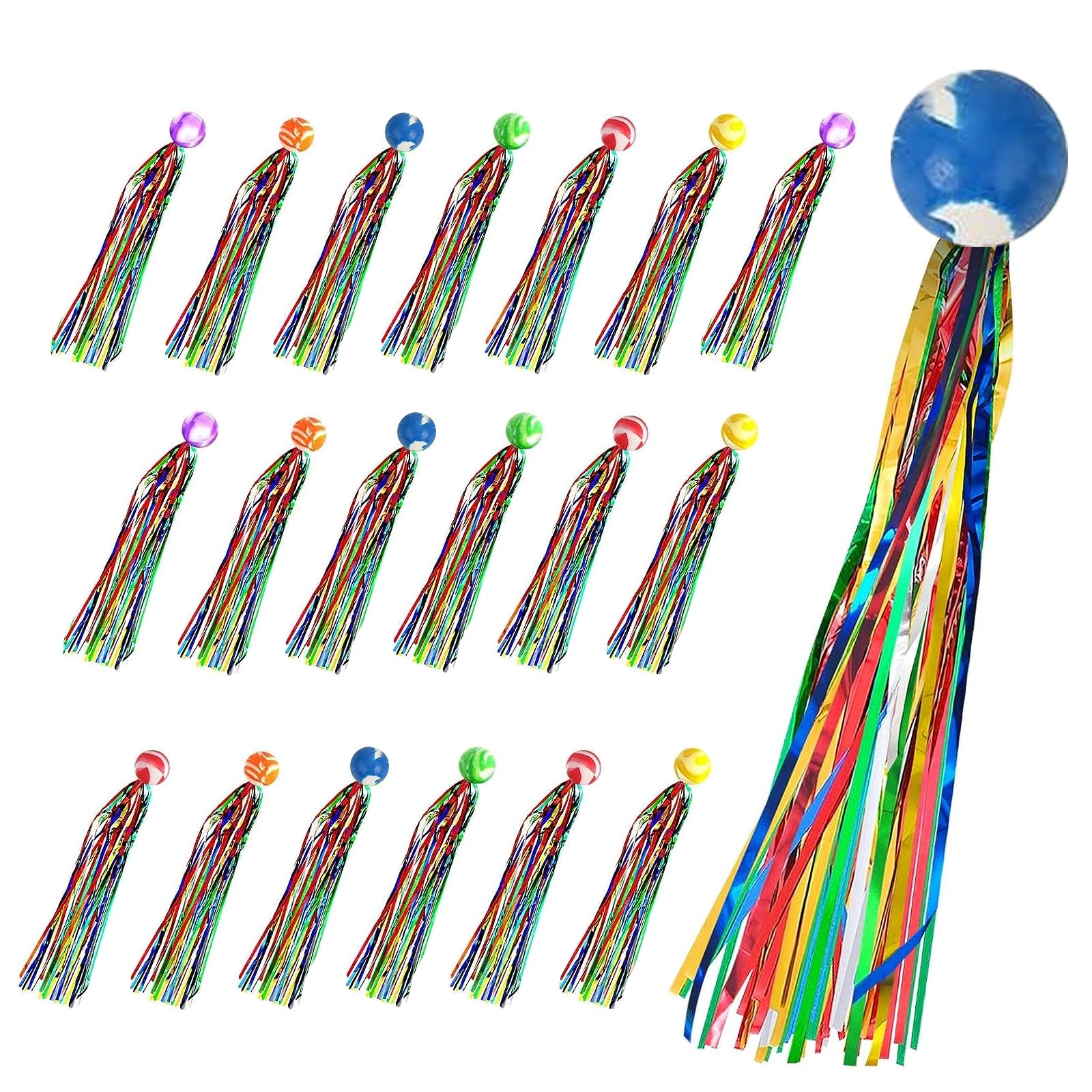 Balles Rebondissantes BluVast - Lot De 24 Flash Balls | Jeu Enfant Extérieur, Anniversaire Et Fête