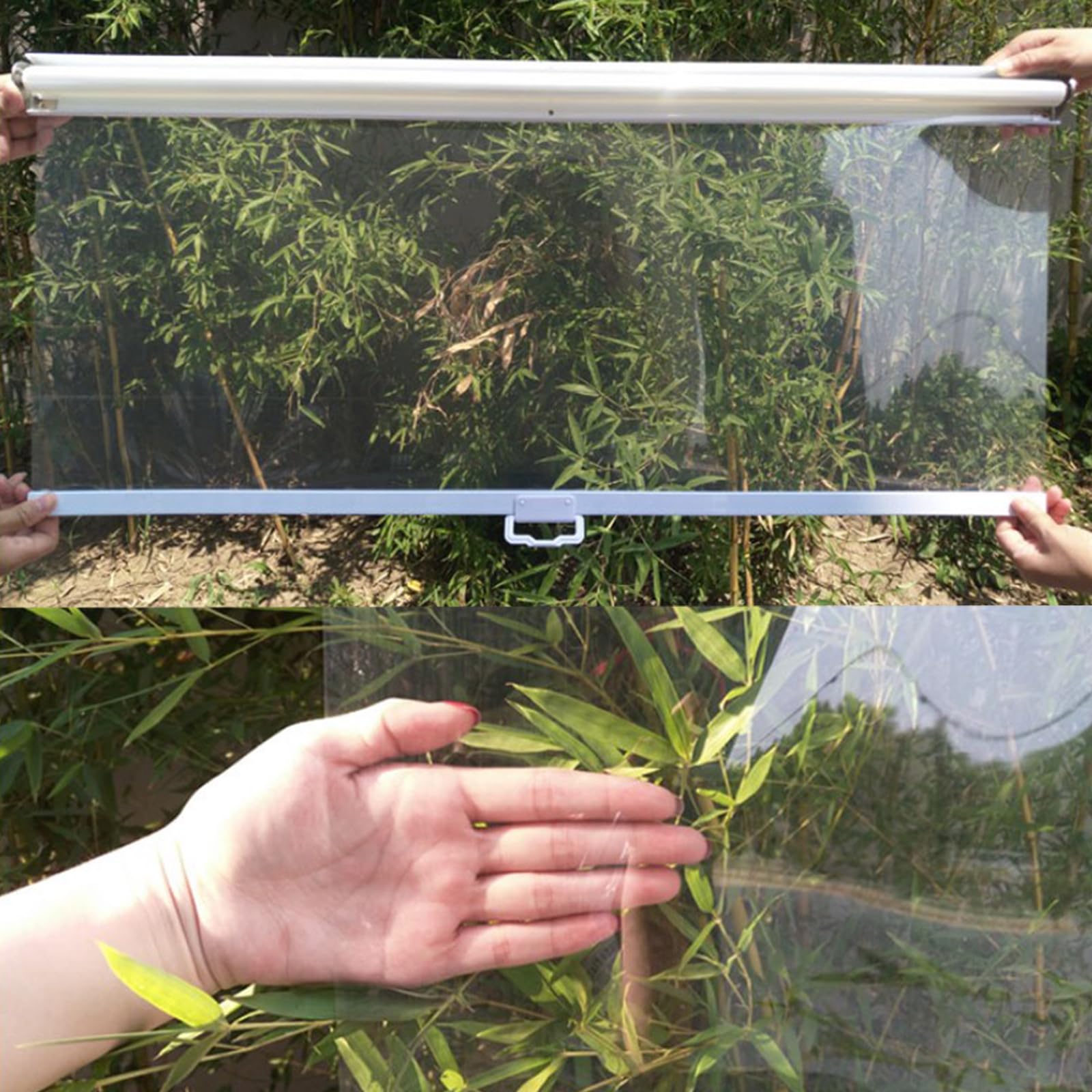 Rideau à roulettes transparent étanche à la poussière en plastique pour vitrine, congélateur, rideau d'air pour armoires (80 x 220 cm) Parfait pour un usage domestique et commercial